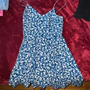 Blue floral sundress
